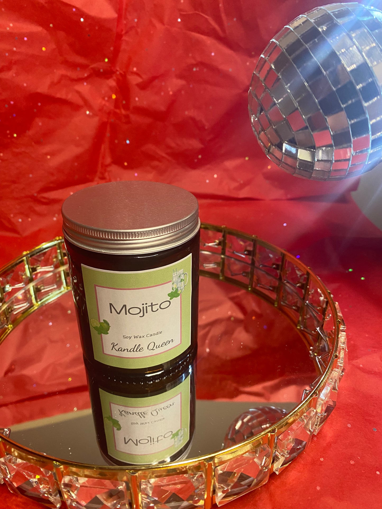Mojito soy wax candle
